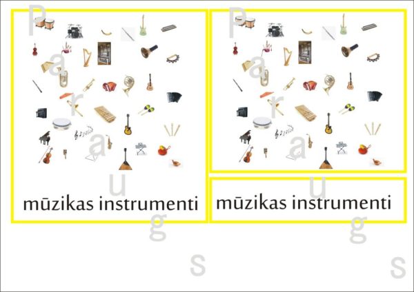 Mūzikas instrumenti – definīciju grāmatiņa