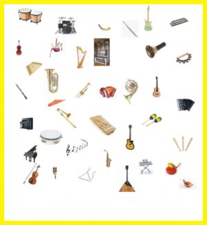 Mūzikas instrumenti – definīciju grāmatiņa
