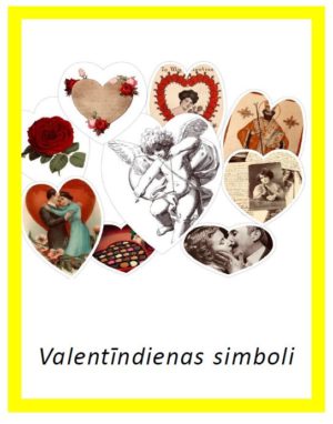 Valentīndienas simboli – 4 dažādi fonti par 1 cenu