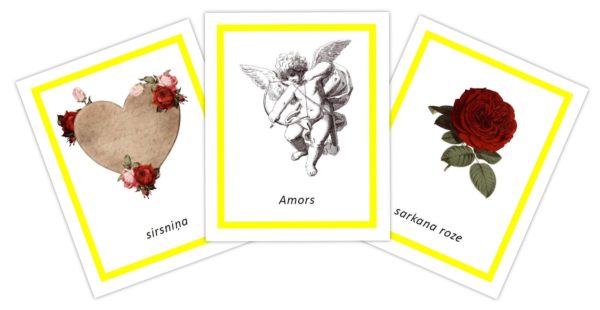 Valentīndienas simboli – 4 dažādi fonti par 1 cenu