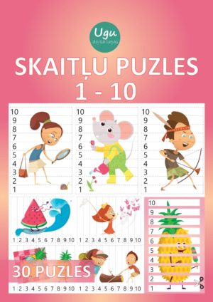 “SKAITĻU PUZLES/VIRKNES 1-10”, 30 puzles