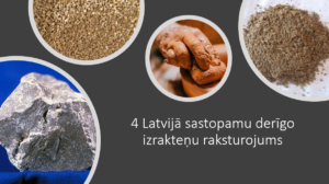 Četru Latvijā sastopamu derīgo izrakteņu raksturojums