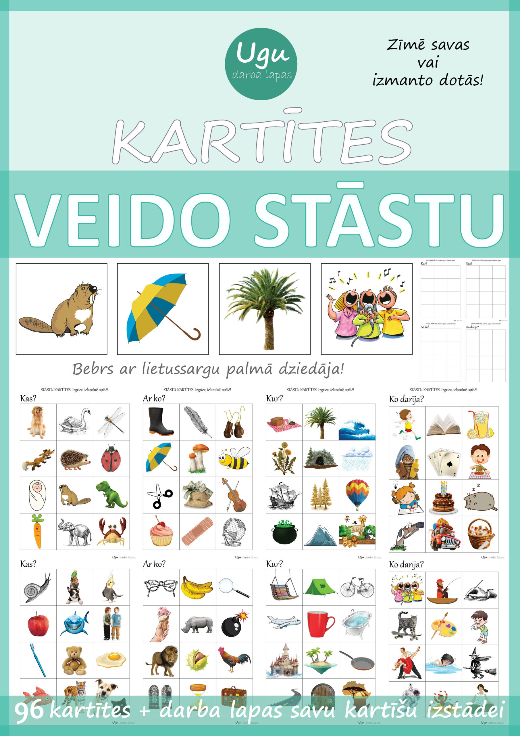 Smieklīgo stāstu kartītes “VEIDO STĀSTU”, 5+