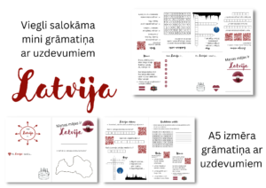 Printējama grāmatiņa ar uzdevumiem par Latviju