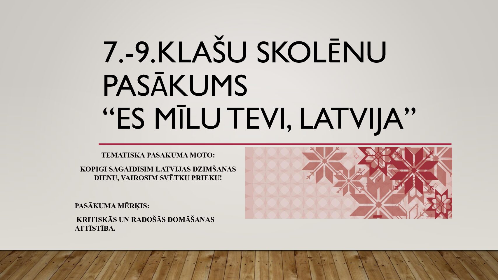 Pasākums”Es mīlu Tevi, Latvija!”