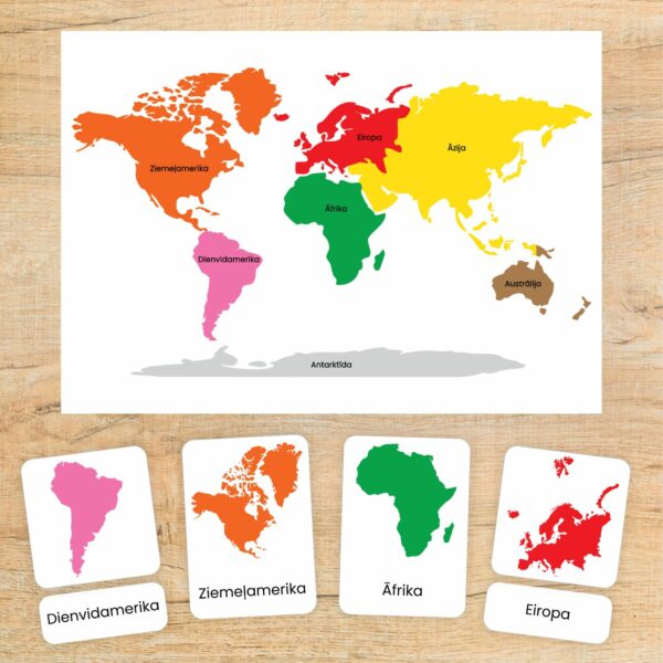 Kontinenti (kartītes un plakāti)
