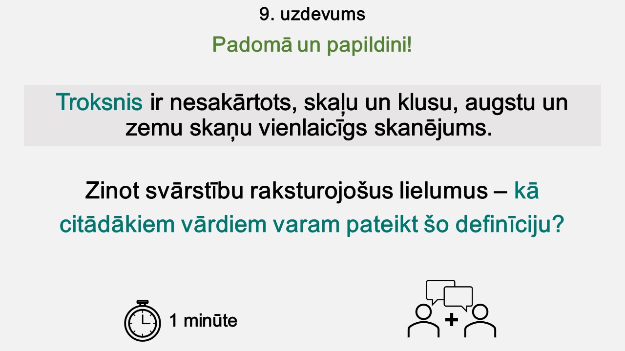 Skaņas uztvere un riska faktori (8. kl.) - Mācību materiāli