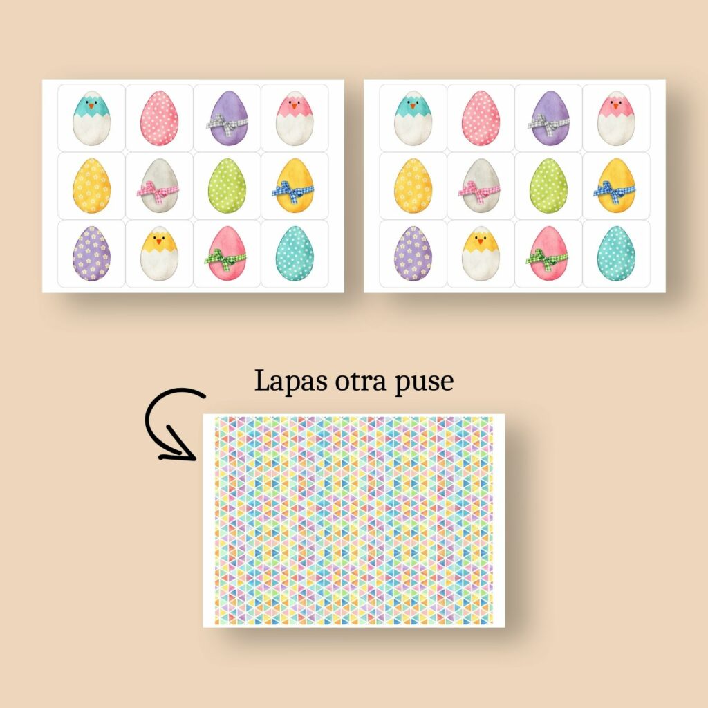 Atmiņas spēle – Lieldienas (24 kartītes) – Mācību materiāli