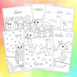 30 krāsojamās lapas – dzīvnieki