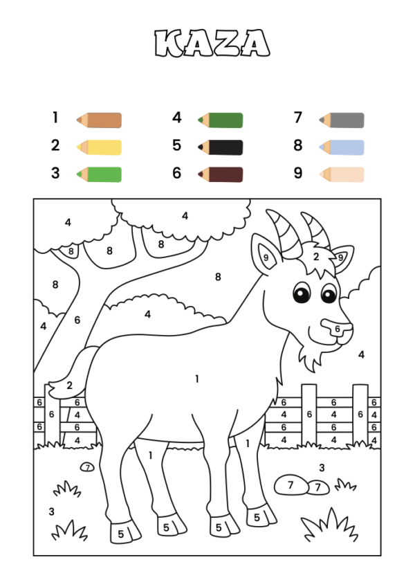 Krāsojamā grāmatiņa- Dzīvnieki lauku sētā!