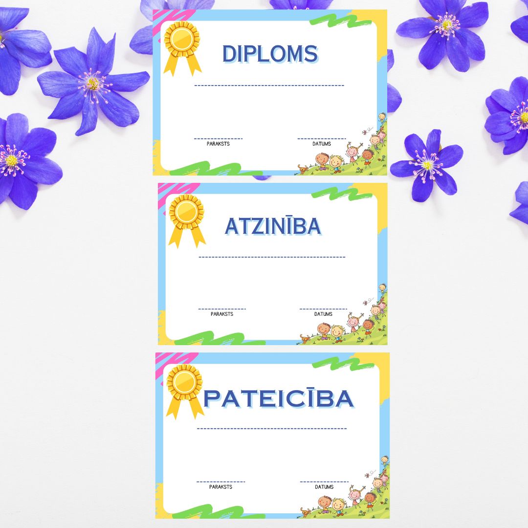 Diploms Raksts Diploms, pateicība, atzinība – Mācību materiāli