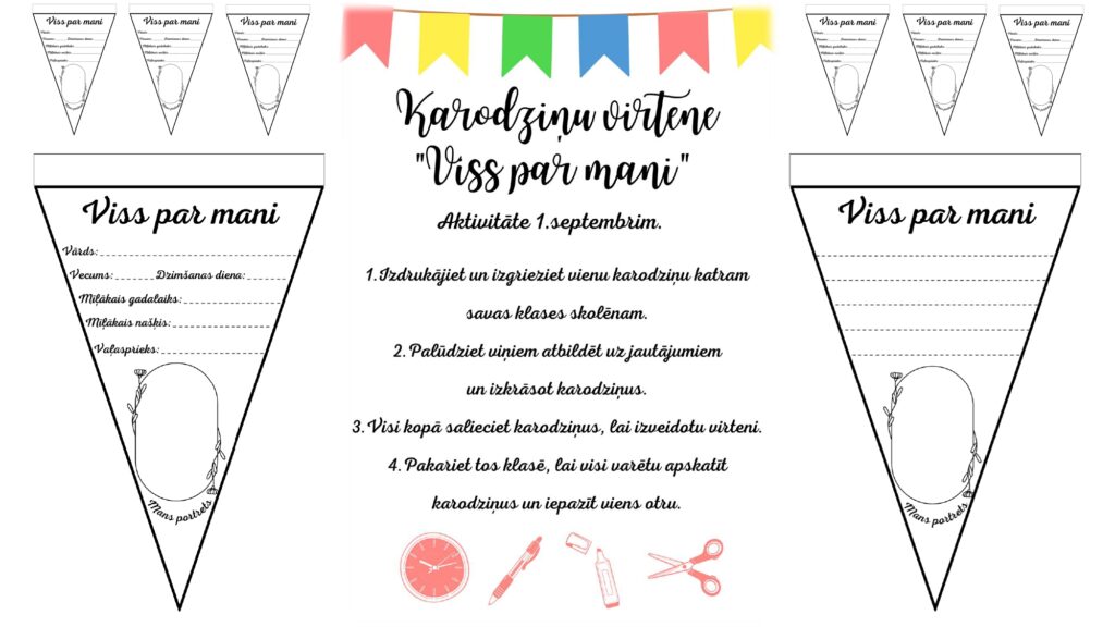Karodziņi “VISS PAR MANI”. Zinību diena, 1.septembris