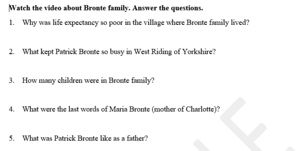 Jautājumi par Brontē māsām