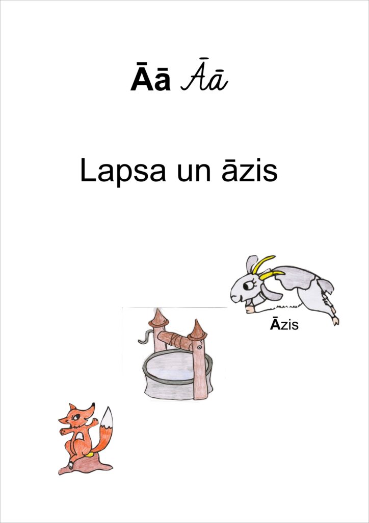 Pasaku alfabēts Ā – Lapsa un āzis