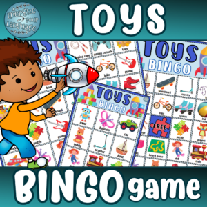 Toys Vocabulary BINGO Game