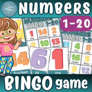 Numbers 1-20 Bingo Game