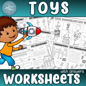 Toys Vocabulary Worksheets with Answers