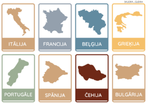 Eiropas valstis (kartītes)