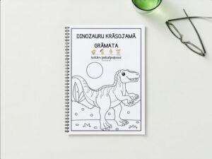 Dinozauru krāsojamā grāmata