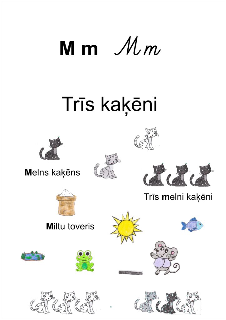 Pasaku alfabēts – M – Trīs kaķēni