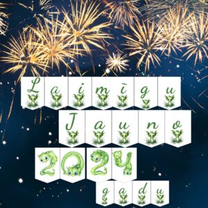 Karodziņi “Laimīgu Jauno 2024.gadu!”