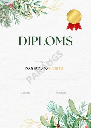 Diplomi un pateicības Ziemassvētku tematikā
