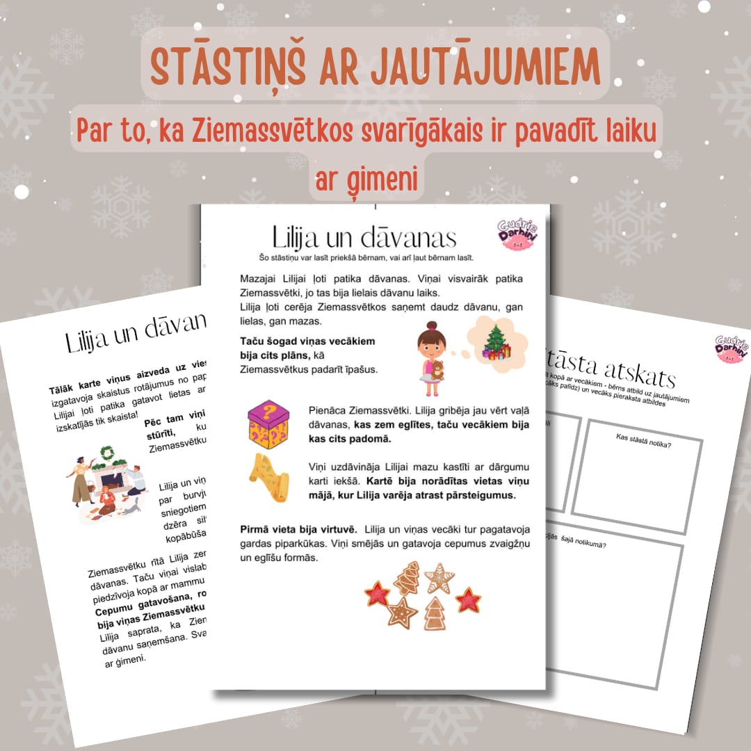 Pamācošs ZSV stāsts par dāvanām ( ar jautājumiem)