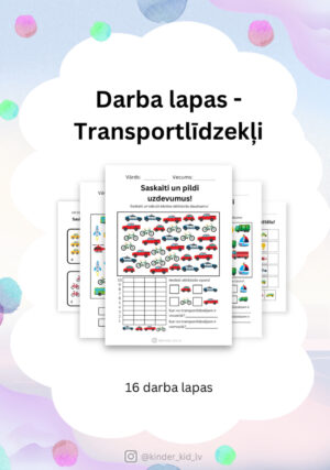 Darba lapas – Transportlīdzekļi 🚗