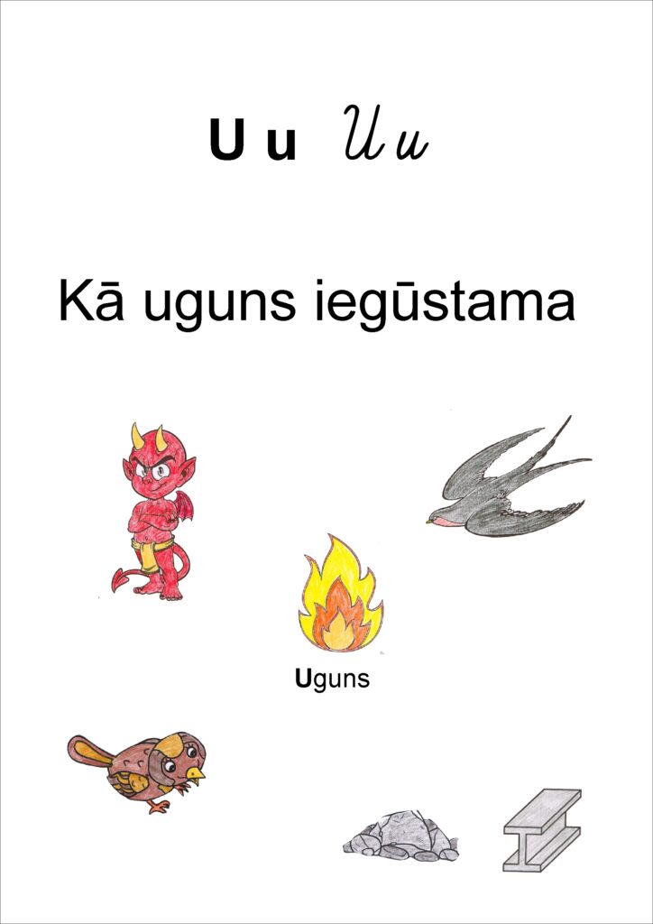 Pasaku alfabēts – U – Kā uguns iegūstama
