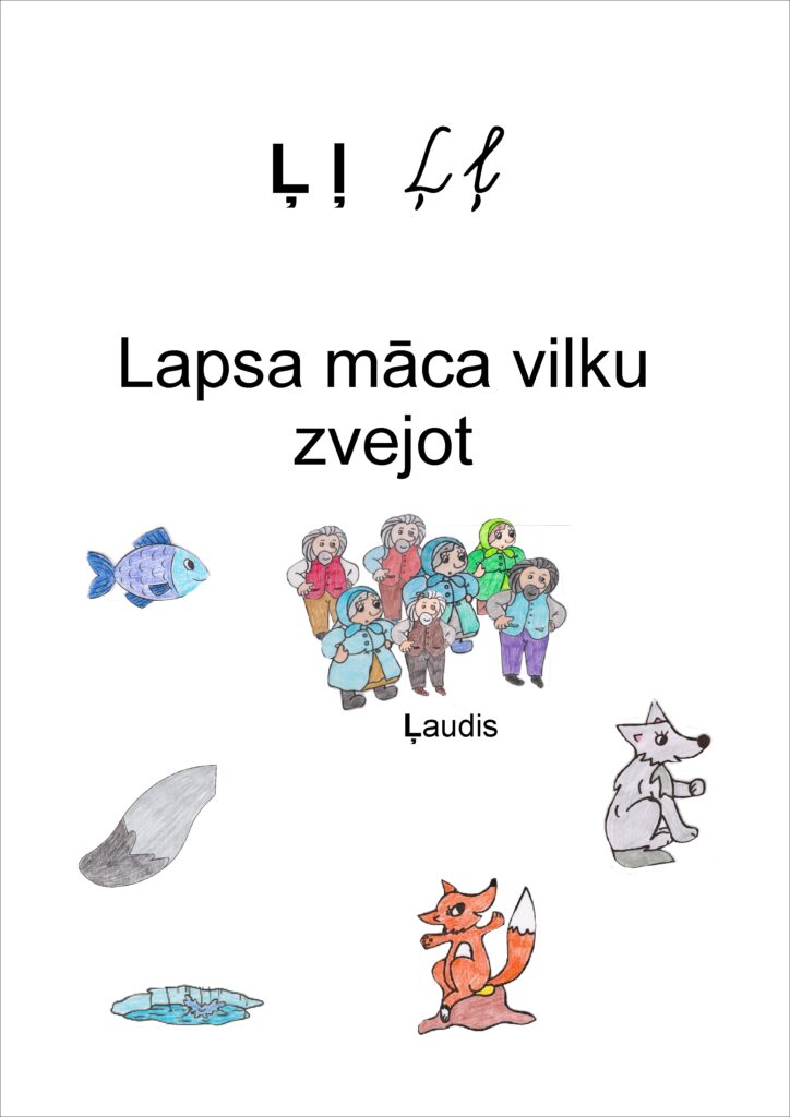 Pasaku alfabēts – Ļ – Lapsa māca vilku zvejot