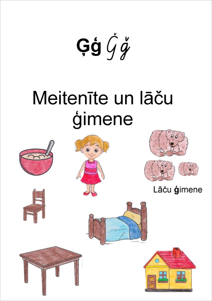 Ģ – Meitenīte un lāču ģimene