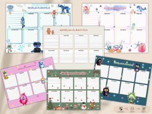 NEDĒĻAS PLĀNOTĀJS BĒRNIEM