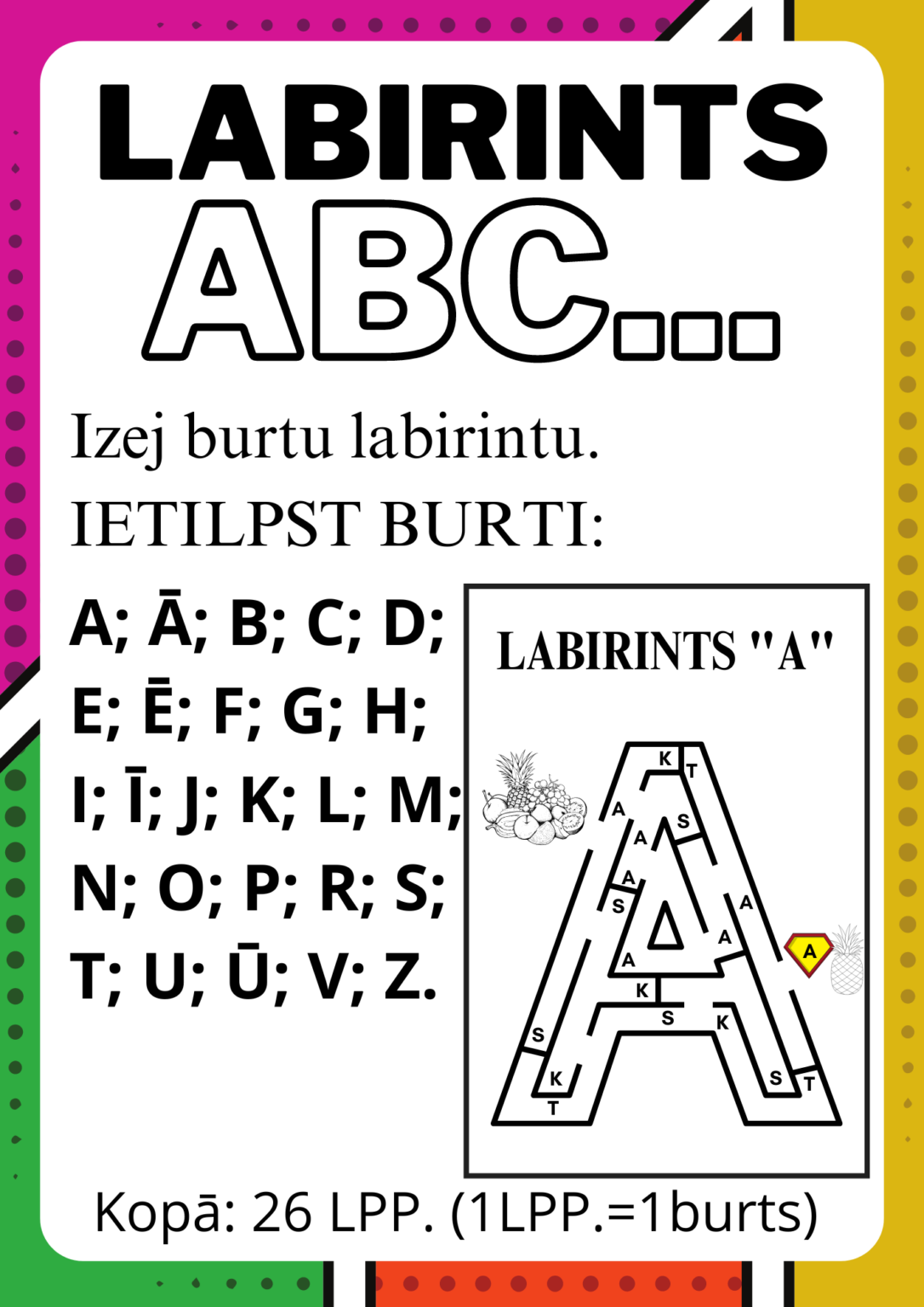 LABIRINTS “ABC” – Mācību materiāli