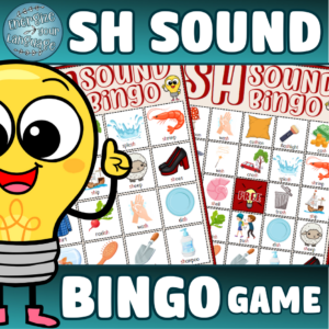 SH Sound Vocabulary Bingo Game Activity