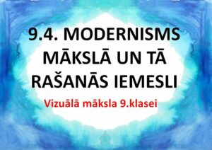 9.4. Modernisms mākslā un tā rašanās iemesli. PREZENTĀCIJA