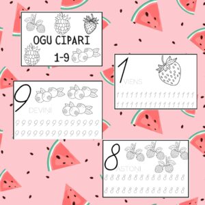 Ogu ciparu grāmatiņa.