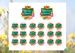 Dekori un medaļas. Mācību gada sākumam un noslēgumam.