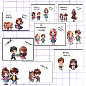 Labie vārdi. Plakāti.