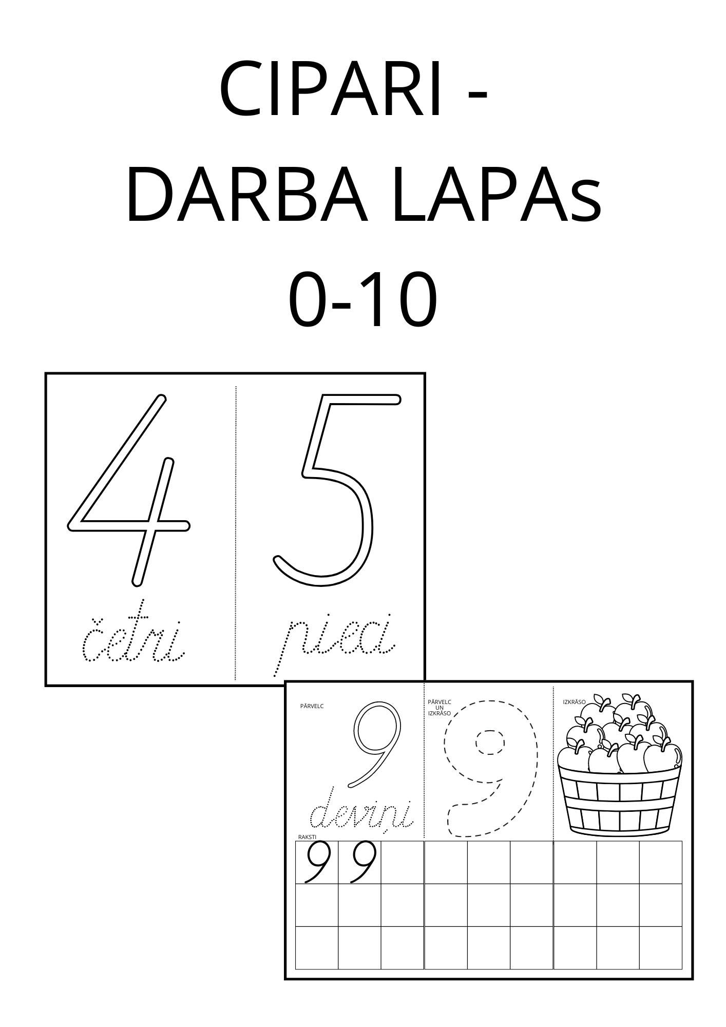 Cipari Darba Lapas 0 10 M c bu Materi li