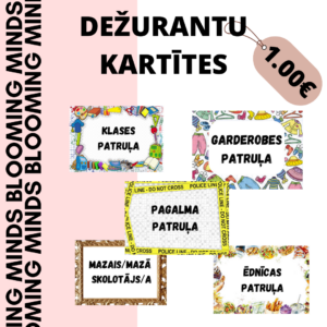 Klases dežurantu kartītes