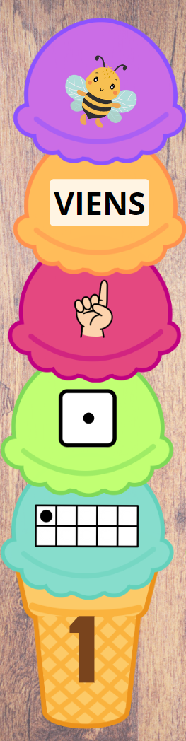 Ciparu (saldējumu) puzle 1-10