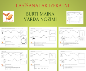 Lasīšanai ar izpratni. Burti maina vārda nozīmi.