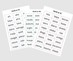 Vārdi ar divskaņiem