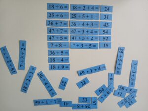 Spēles “Viencip. skaitļa pieskaitīš. un atņemš. ar pāreju”