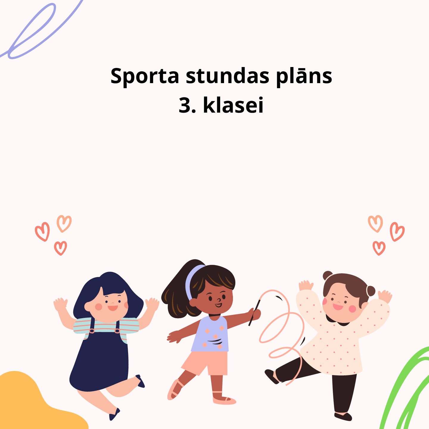 Sporta stundas plāns 3. klasei