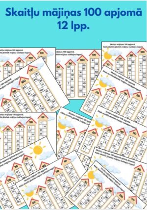 Skaitļu mājiņas 100 apjomā