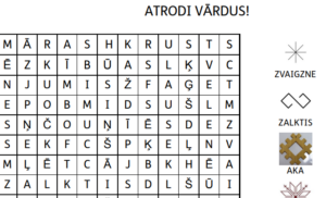 Atrodi vārdus
