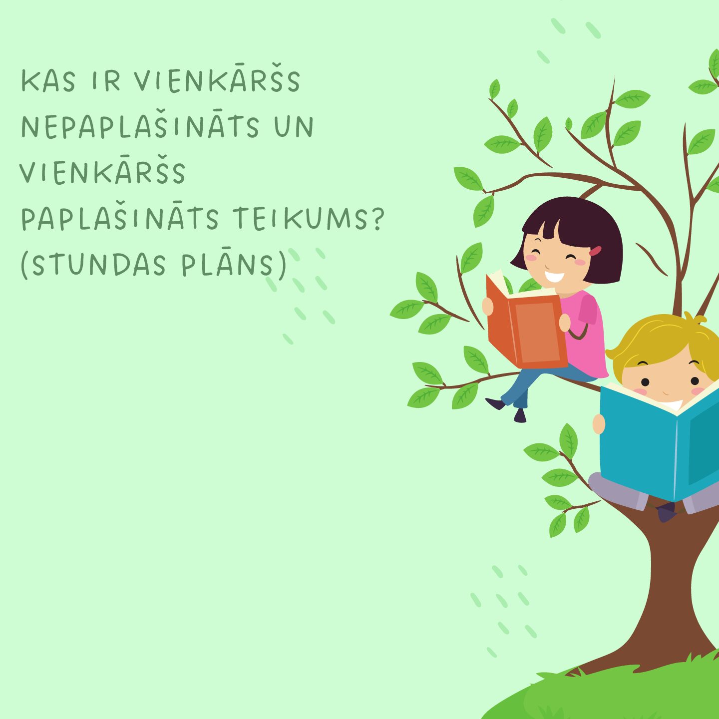 Stundas plāns VP un VNP teikums