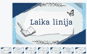 Uzdevumu prezentācija “Laika līnija”