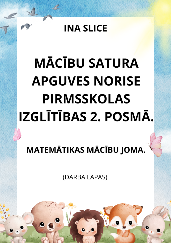 Pirmsskola - Mācību materiāli